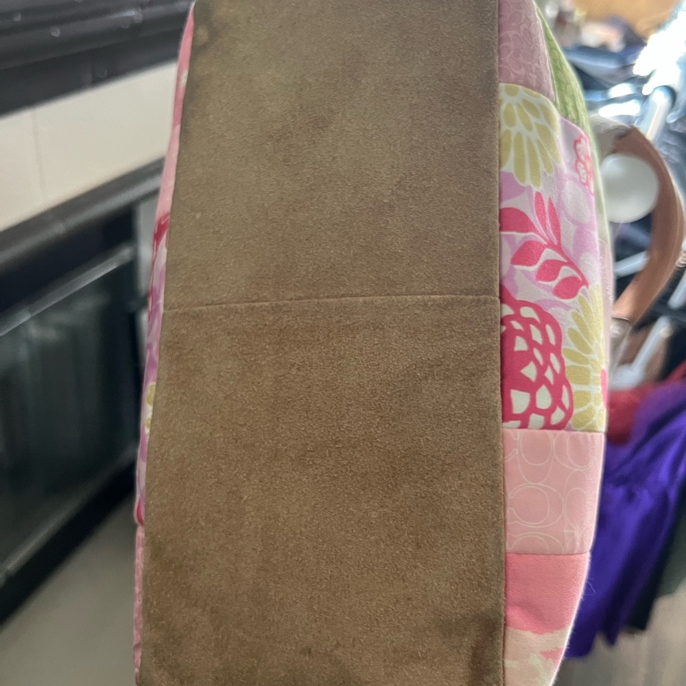 Authentic Vintage Coach Patchwork Hampton Tote Ba… - image 3